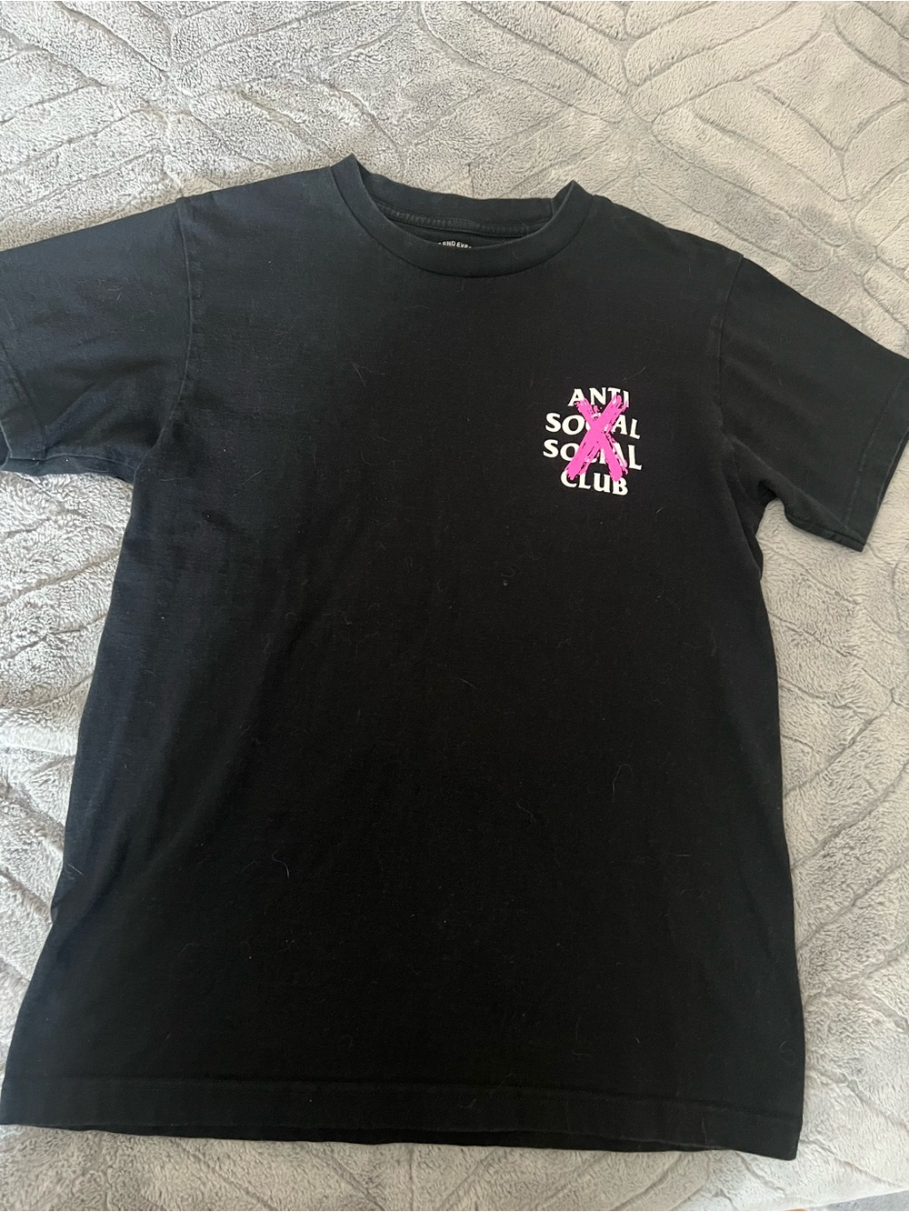 Anti Social Social Club Tee with Pink Accent